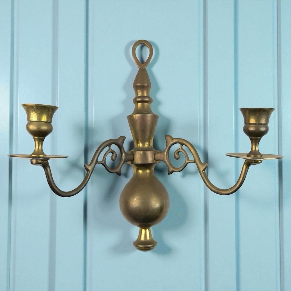 Vintage 1960s Solid Brass Urn Vase, Hand Chased Moradabad India Mid Century